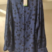 Віскозна блуза з квітковим прінтом р.16