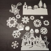 Заламіновані витинанки для вікон.Створіть святковий затишок у вашій оселі