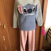 Пижама, комплект, 12-13 р 158 см. стич. Disney, в ідеалі