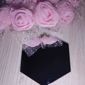 Шестикутні акрилові дзеркальні наклейки на стіну 20шт