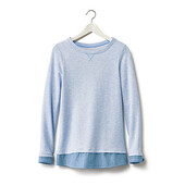 Молодіжний світшот з джинсовою вставкою, р. М