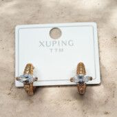 Сережки 'Xuping' Фіаніт (позолота 18к) 058790
