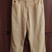 Яркие желтые стрейчевые капри biaggini,р.38