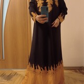 Шикарне плаття в підлогу з вишивкою розмір 20-22