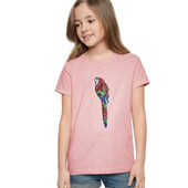 ♕ Якісна яскрава футболка з папужкою Tchibo, розмір: 122/128