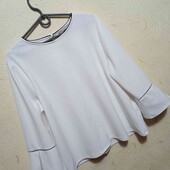 Белая плотная блуза L размера,в груди 110 см.