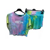 Легкий, стильный костюм с шортами, 100% хлопок, турция, р. l/xl, наш 42-48