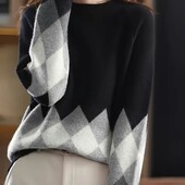 Шикарный, теплый свитер, джемпер, р. 5xl, наш 58-66