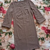 Тм Exelusive! Жіноча сукня в рубчик в коричневому кольорі,