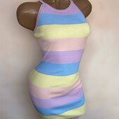 Чарівна сукня вʼязка веселка