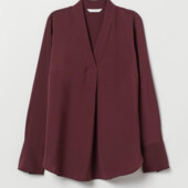 Елегантна блуза вільного крою бургунд