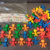 Конструктор дитячий "Puzzle blocks" чоловічки.