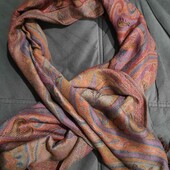 шарф пашмина яркий большой