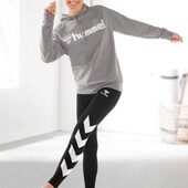 Женские спортивные брюки чёрные с рисунком, L 48/50