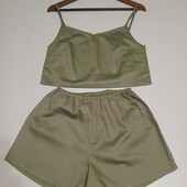 Оливковая пижамка S