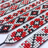 Браслет женский из бисера, размер регулируется