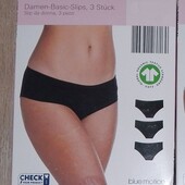 набір 3шт, труси жіночі хіпстери органічна бавовна Blue Motion Німеччина