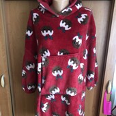 Меховушка, плюшева туника, кофта, худи, 11-14 р 146-164 см, F&F. слип, пижама