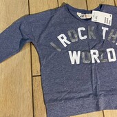 Реглан/лонгслів H&M на 2-4роки