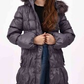 Стильне пальто-пуховик на 9-11 років