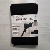 Есмара! Жіночі термоколготки, теплі жіночі колготки! 100 ден, чорні! 36/38 євро! Лот 14