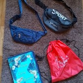 Сумки + папка, все одним лото. Все б/у