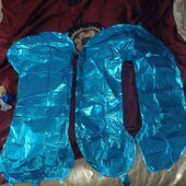 Велика цифра 10 фольгірована та кульки