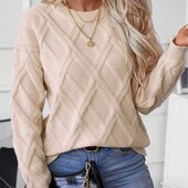 Шикарный, теплый свитер, джемпер, оверсайз, р. 1xl, наш 50-60