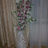 Ваза 60см +квіти гарний декор