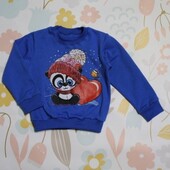 Світшот дитячий з начосом 80-115 кольори