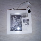 Підвісний декор привітання. Дерев'яна листівка з паєтками Брак