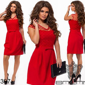 Шикарное платице-костюмка+горох на сетке Украина/Минова красный цвет..