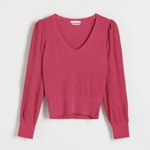 Reserved стильный топ пуловер жатка L