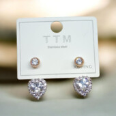 Сережки 'Xuping' Фіаніт (Позолота/родій) 070829