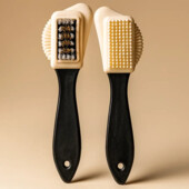 Щетка для замши и нубука - 16×3×3 см — деликатный уход за обувью и аксессуарами