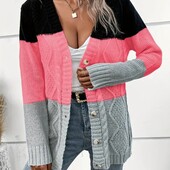 Трехцветный кардиган