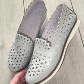 Лофери / мокасини, шкіряні. 23см стелька. Стан нових!
