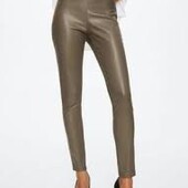 Стильні шкіряні легінси Mango Xs
