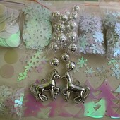 Набір сніжинок і наместин, 605шт