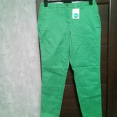 Розпродаж!!! Брендовые новые красивые коттоновые брючки-слаксы стрейч р.12-14.