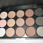 Матова палетка 15 в 1 - тіні для повік + пудра для брів