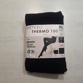 Есмара! Жіночі термоколготки, теплі жіночі колготки! 100 ден, чорні! 44/46 євро 50/52 наш! Лот 19