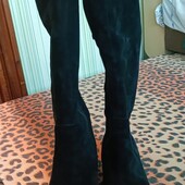 ❤️Не реально крутезные!!!!!Брендовые Натуральная замша черные блатфорды зимние идеал❤️Италия.Ст.26см