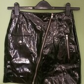 Юбка, экокожа, новая Н&М