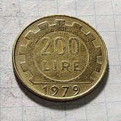 Монета Італії 200 лір 1979