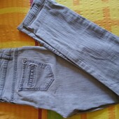 Джинсы, брюки,штаны,серые,бренд, качество, р.14.