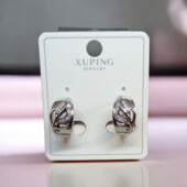 Сережки 'Xuping' Фіаніт (Родій) 073450