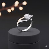 Срібна каблучка Квіточка 18,5 розмір