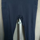 Синии лосины с карманами