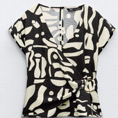 Стильна блуза з пряжкою, XS